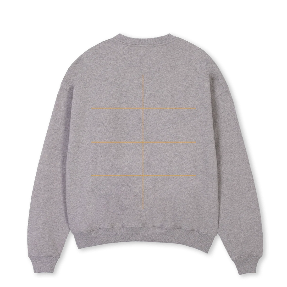 CLUBCALLIE Grey Marl Oversized Crewneck Sweater. - Image 2