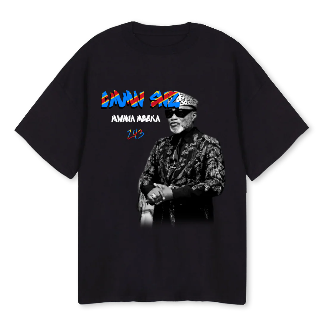 CMMN SNZ CONGO  Black Oversized Tee.