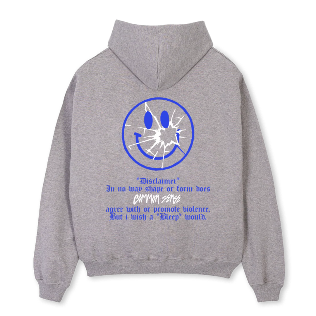 CMMN SNZ PAISLEY Grey Marl Oversized Hoodie. - Image 2
