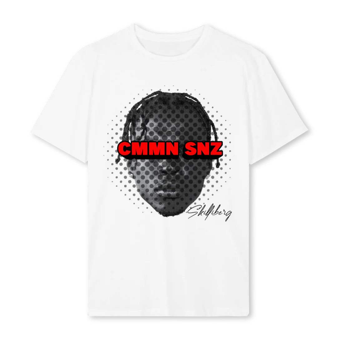 CMMN SNZ SKILLIBENG White Regular Tee.