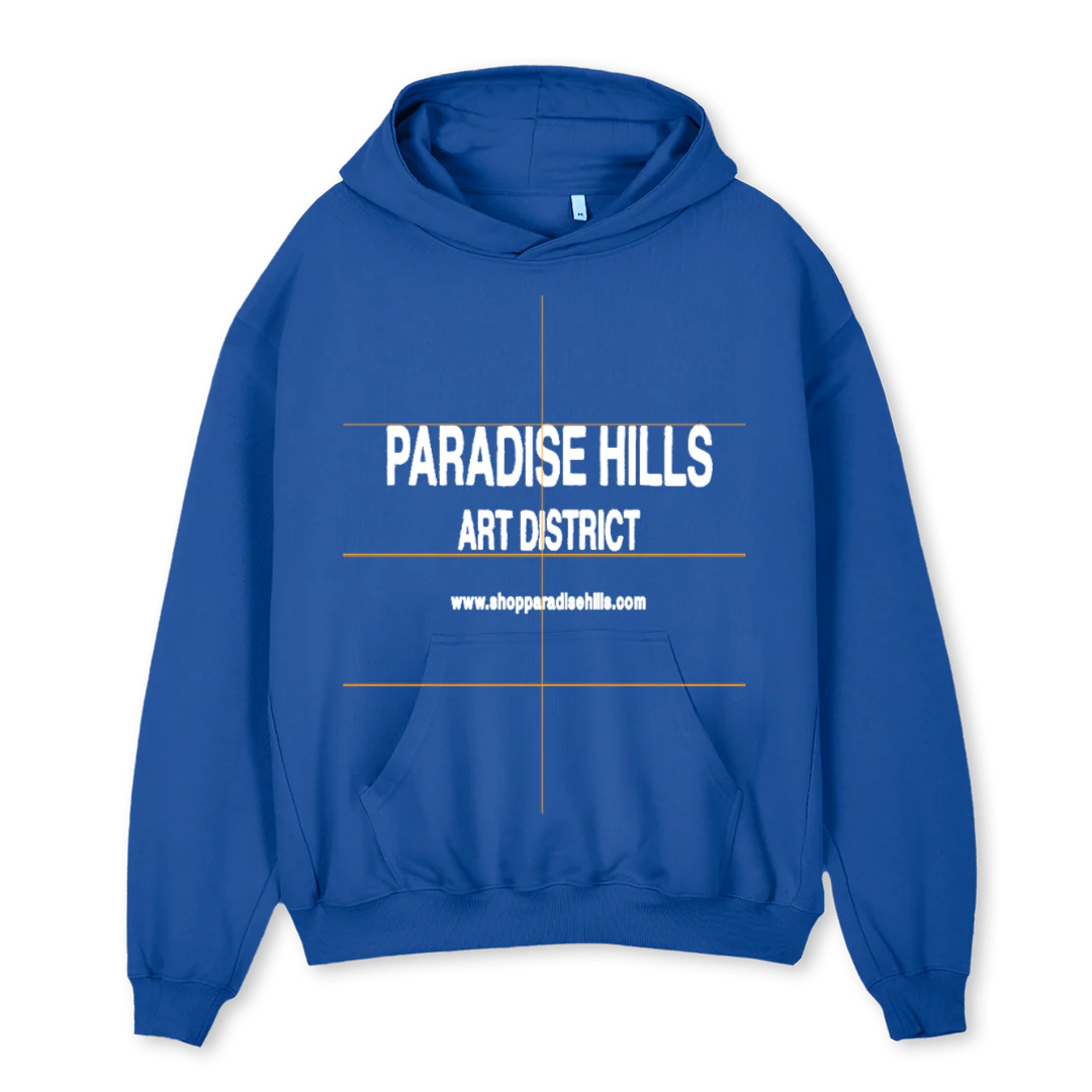 COBALTBLUETOOSWEET Cobalt Blue Oversized Hoodie.