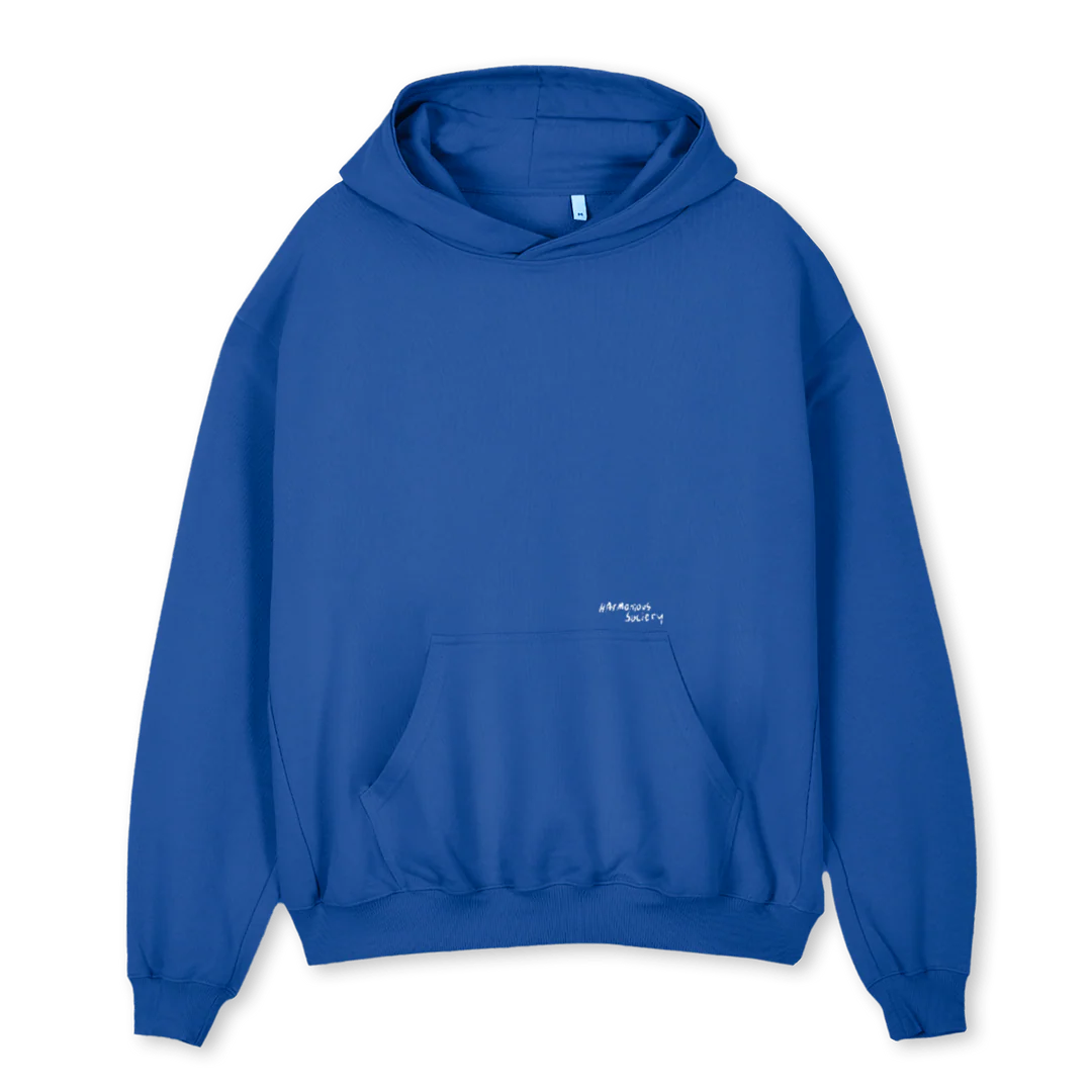 COBALTBRUSHKING Cobalt Blue Oversized Hoodie.