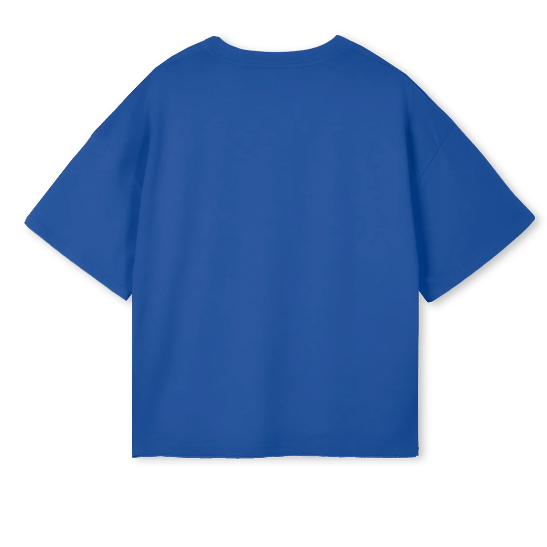 COBALTPIECES Cobalt Blue Oversized Boxy Tee. - Image 2