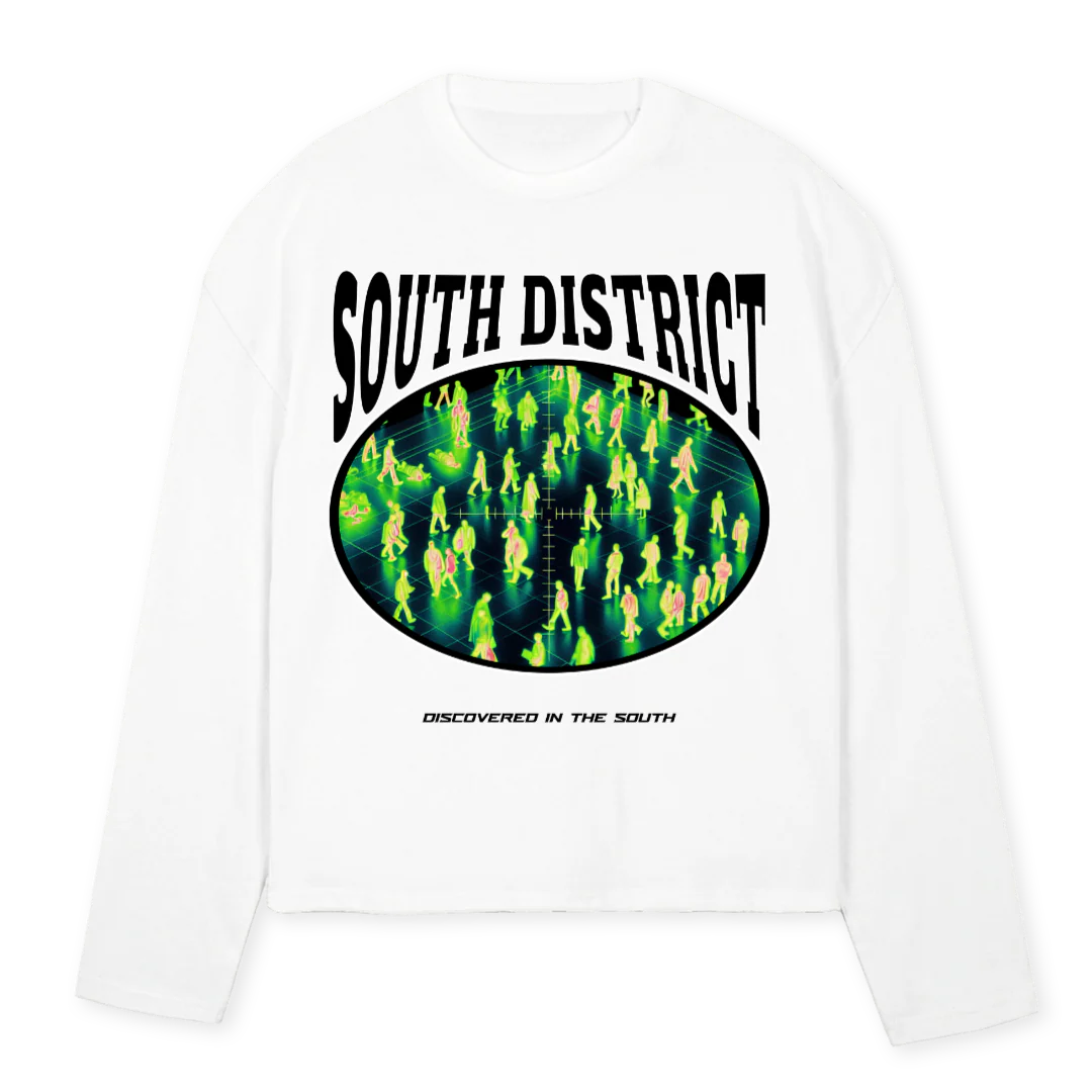 COKE SOUTH DISTIRCT_W White Oversized Boxy LS Tee.