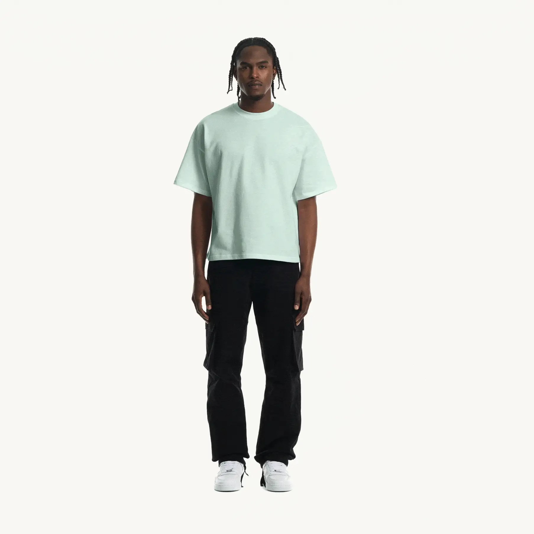 Cold Blue Oversized Boxy Tee. - Image 3