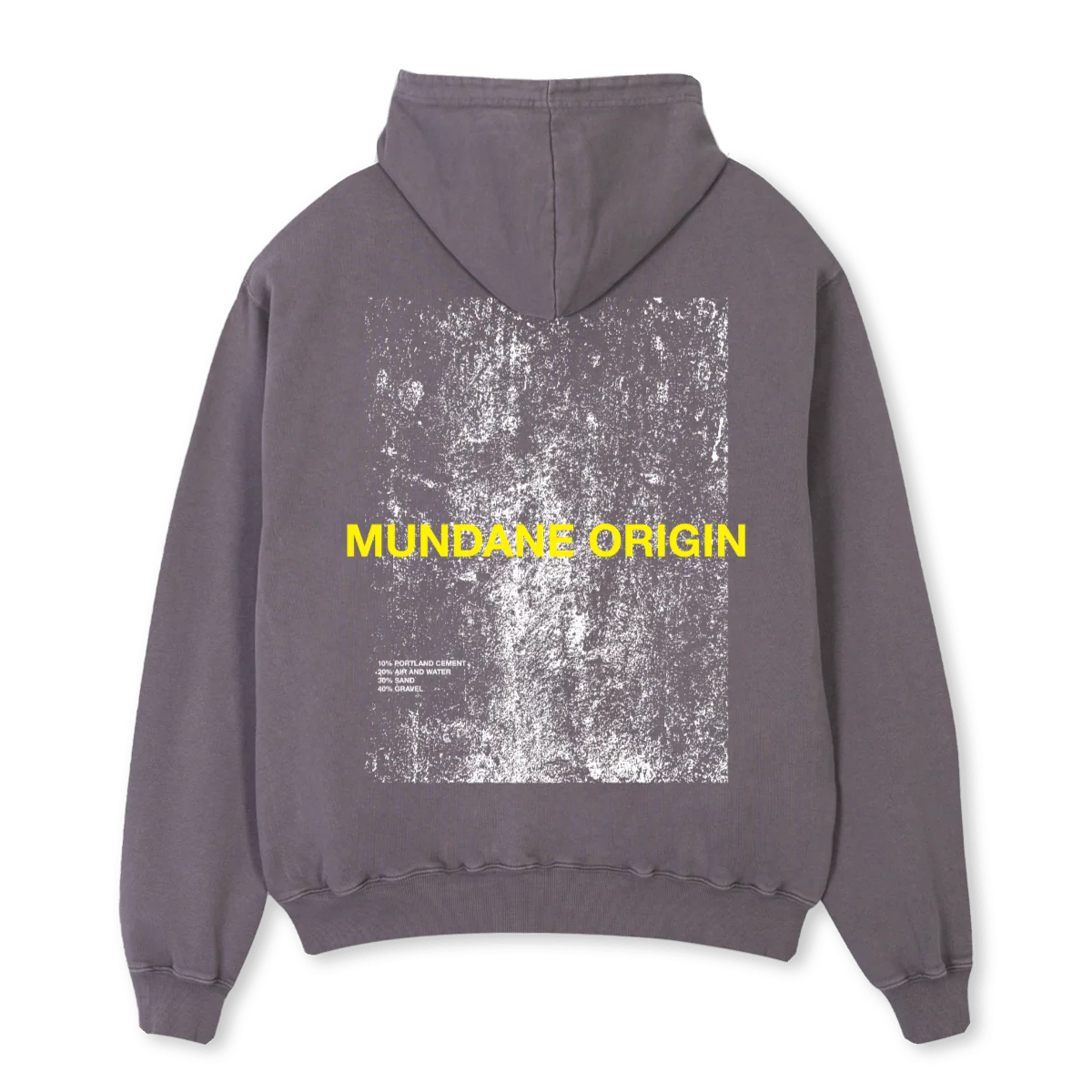 CONCRETEYELLOW Pigment Grey Oversized Hoodie. - Image 2