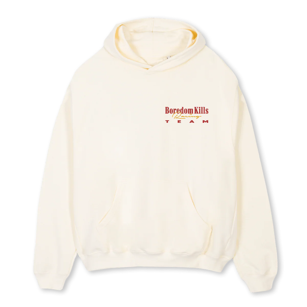 RACINGTEE Cream Oversized Hoodie.