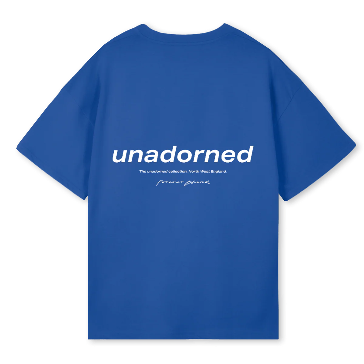 UNADORNED T SHIRT Cobalt Blue Oversized Tee. - Image 2