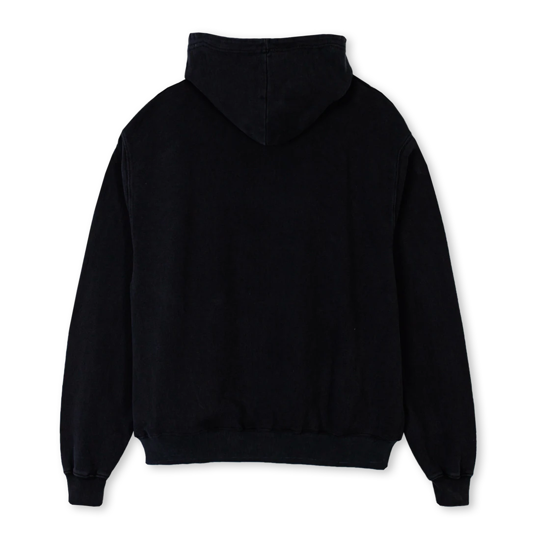 XEN ZIP Black Oversized Zipped Hoodie. - Image 2
