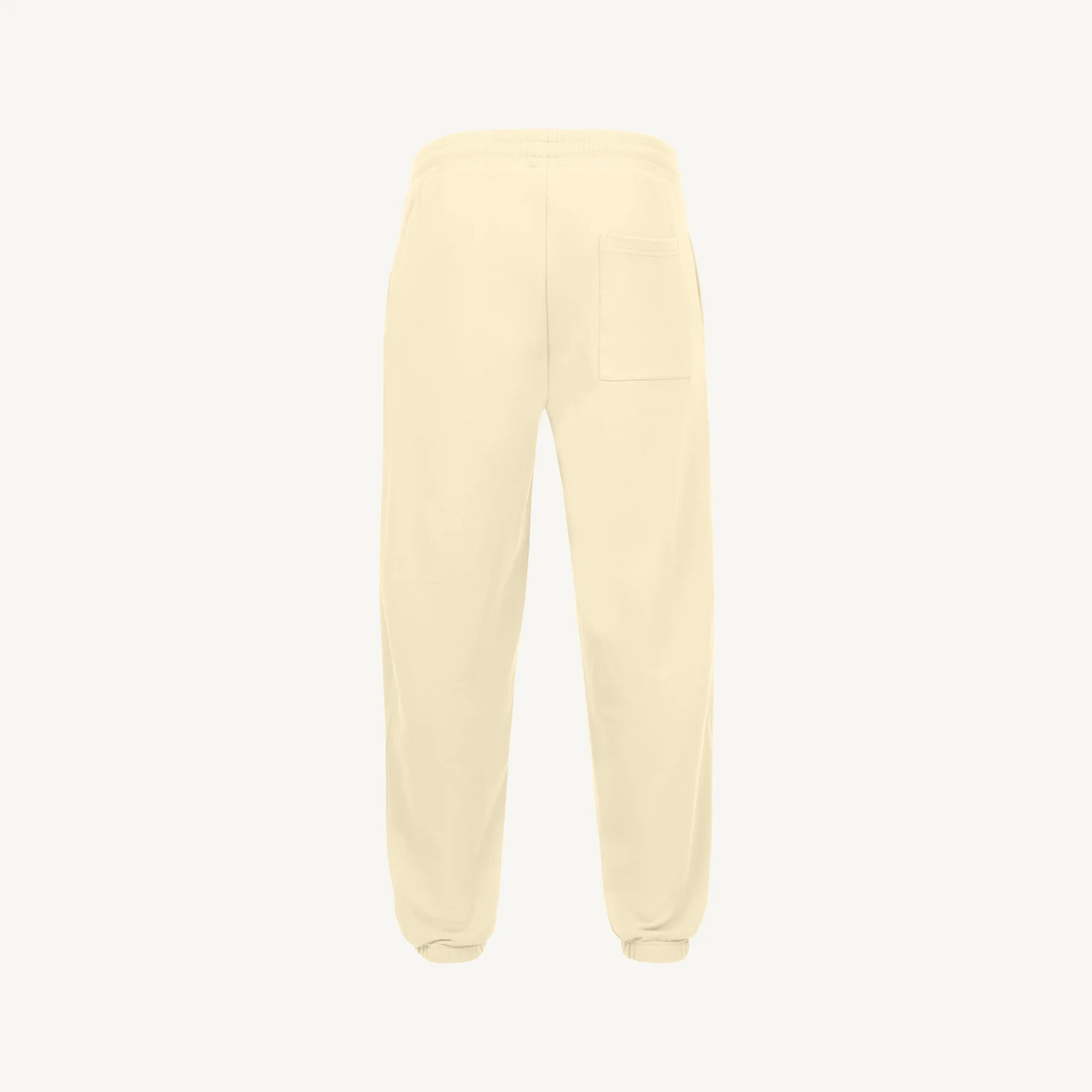 Cream Relaxed Sweatpants. - Image 4