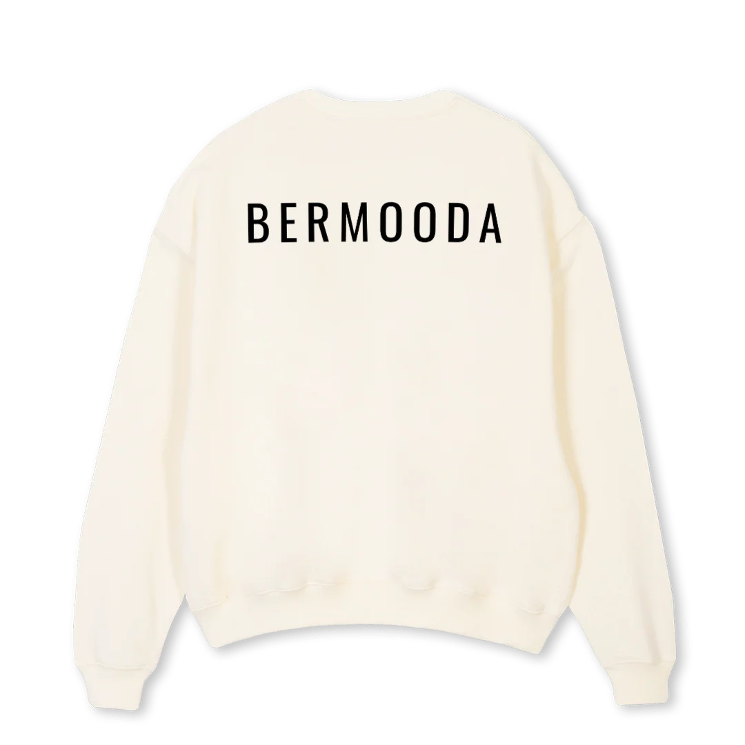 CREAMM Cream Oversized Crewneck Sweater. - Image 2