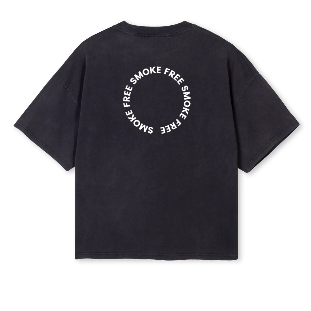 CREATITUNO Vintage Black Oversized Boxy Tee. - Image 2