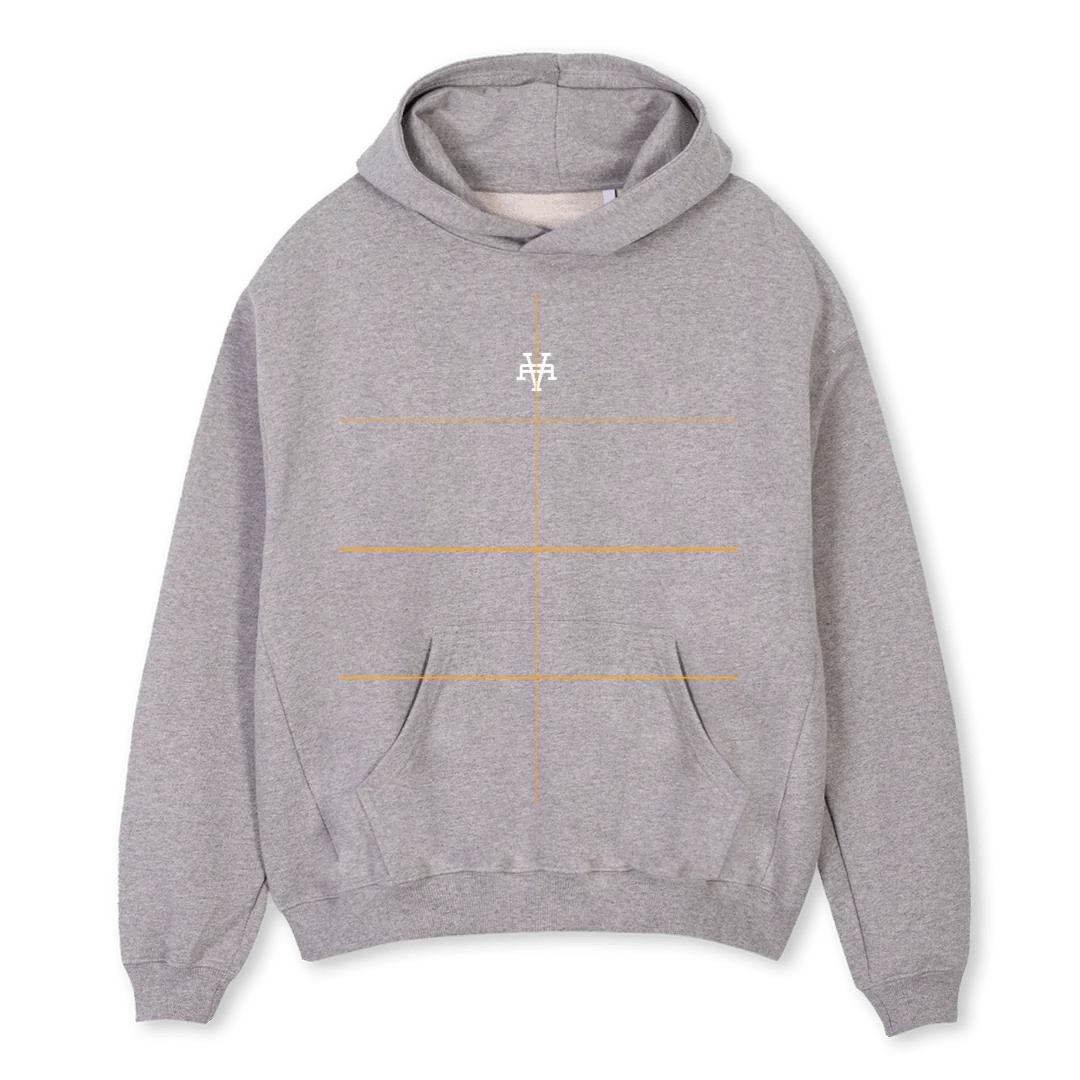 CREATORS HOODIE Grey Marl Oversized Hoodie.