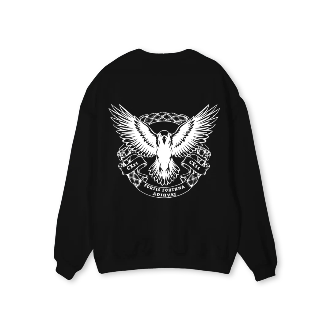 CREWFLYCROW Black Regular Crewneck Sweater. - Image 2