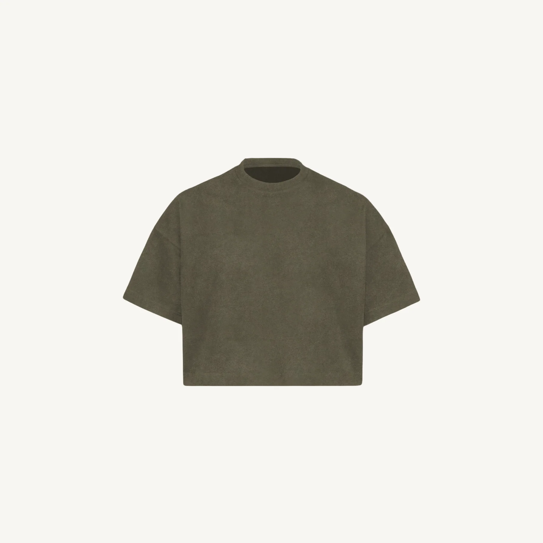 Cropped Oversized Tee Embroidered Sample. - Image 10
