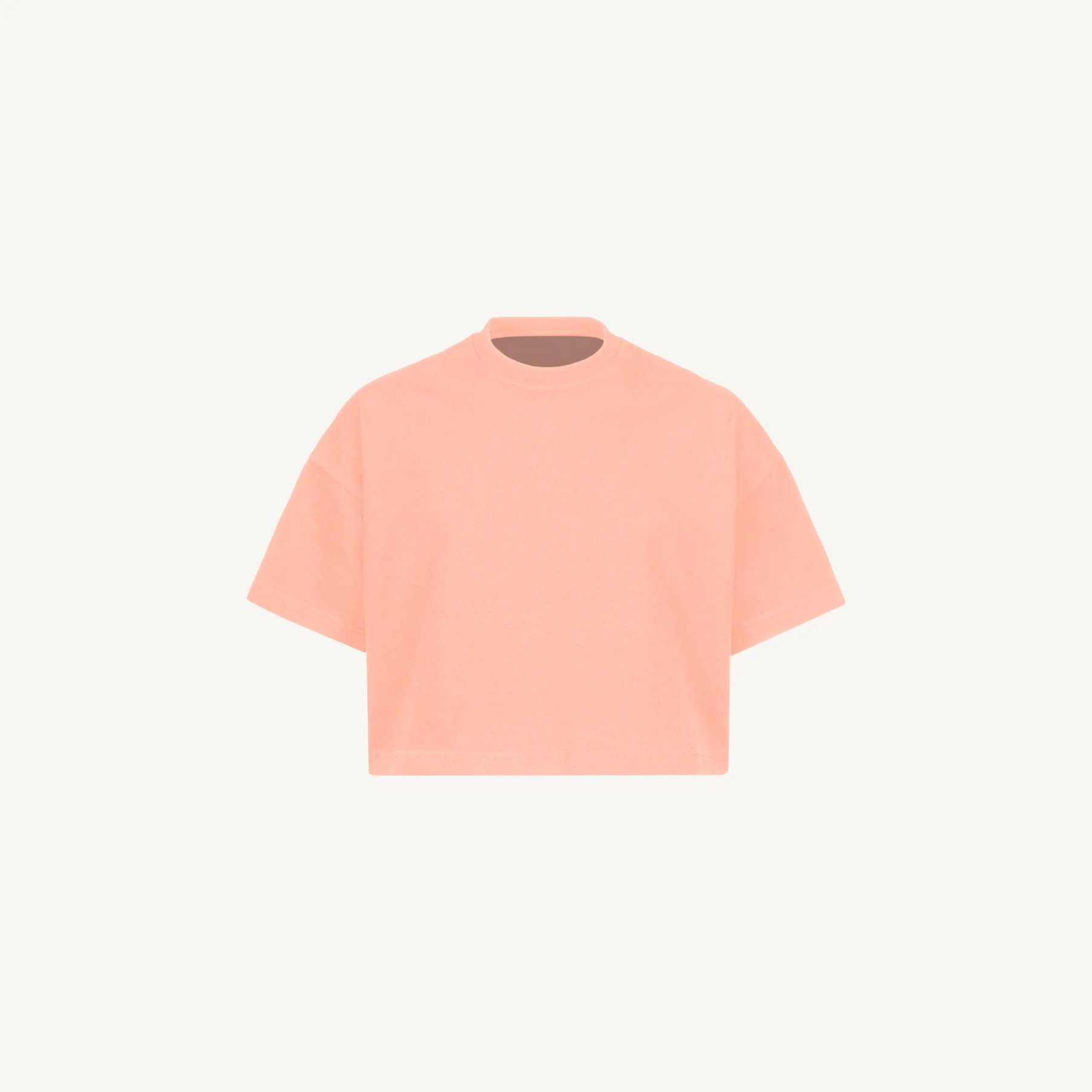 Cropped Oversized Tee Embroidered Sample. - Image 4