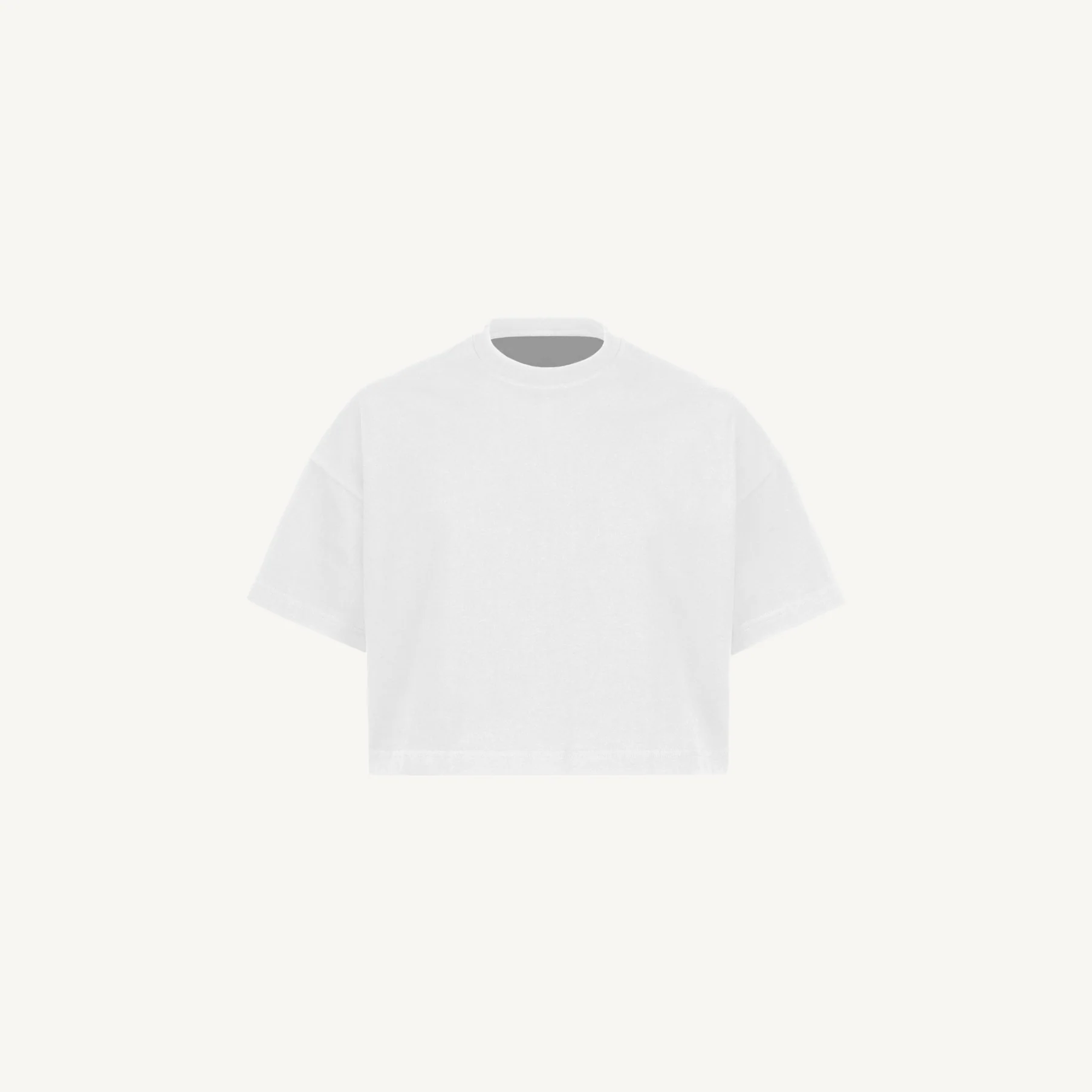 Cropped Oversized Tee Embroidered Sample. - Image 8
