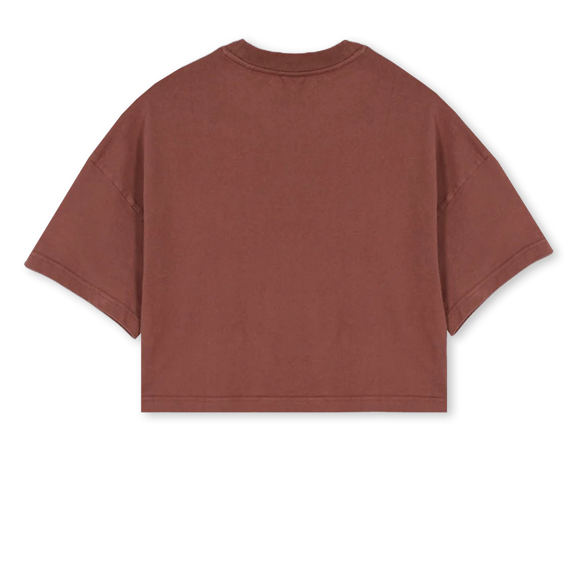 CROPPEDLOL Vintage Brown Cropped Oversized Tee. - Image 2