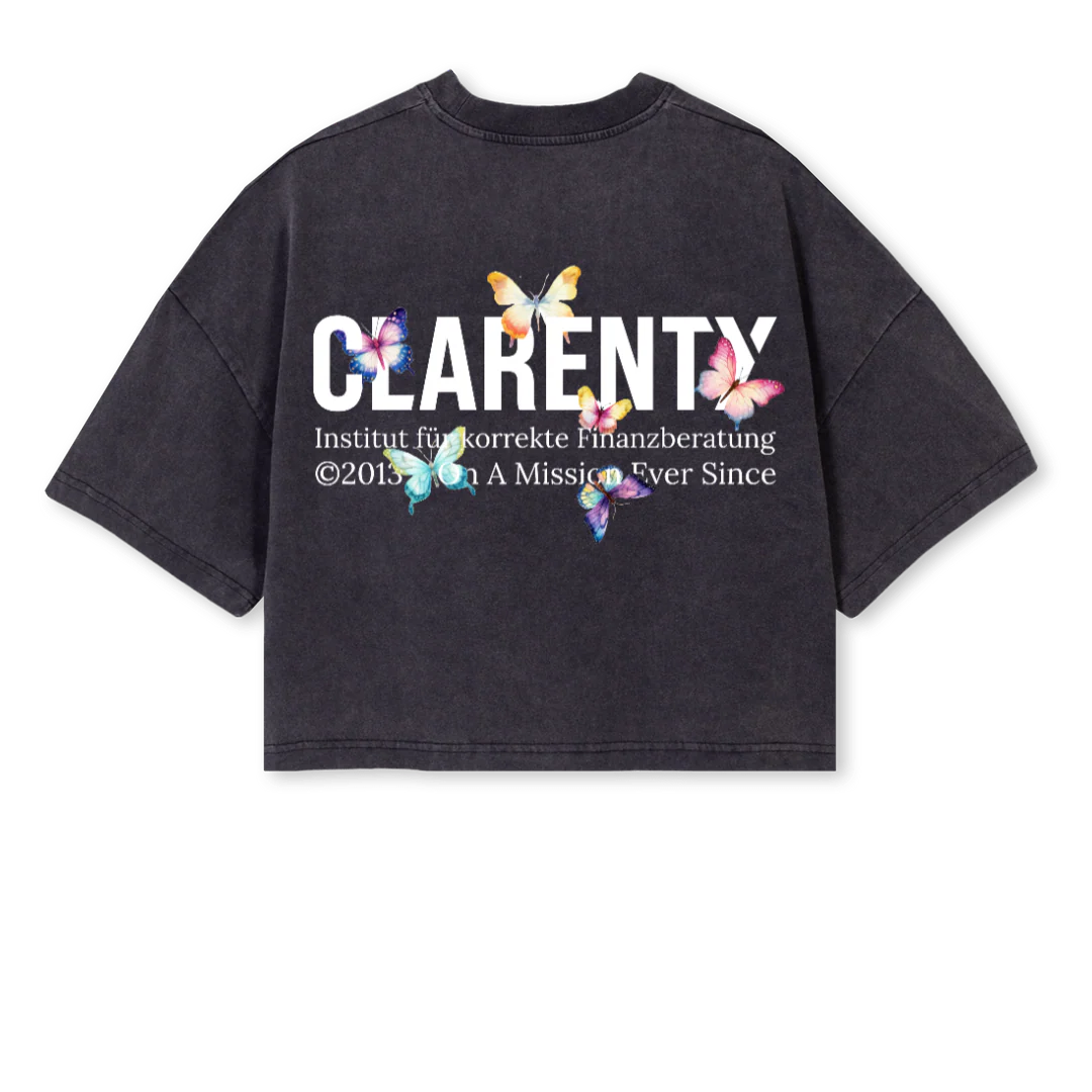 CROPTOPGRYBUTTER Vintage Black Cropped Oversized Tee. - Image 2