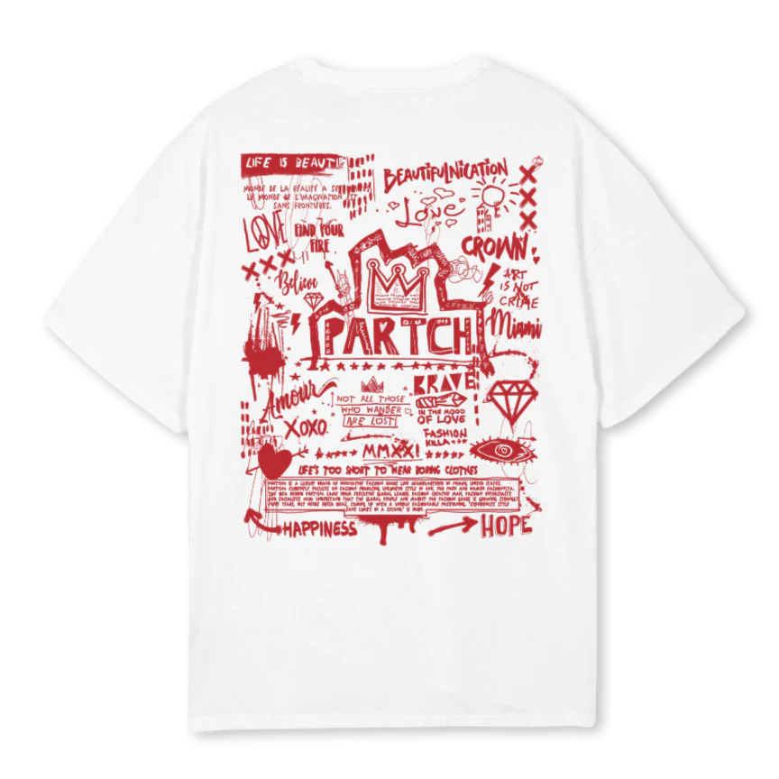 CROWNOVTWHT White Oversized Tee. - Image 2