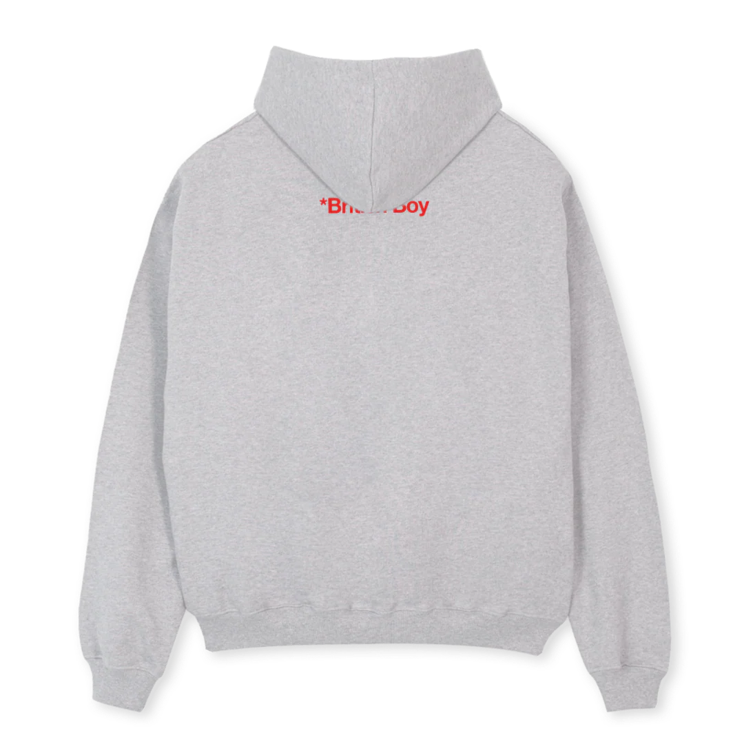 CRUISINGHOODIEGREY Light Grey Marl Oversized Hoodie. - Image 2