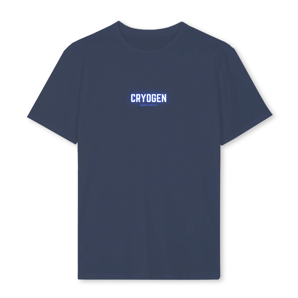 CRYOGENTT Navy Blue Regular Tee.