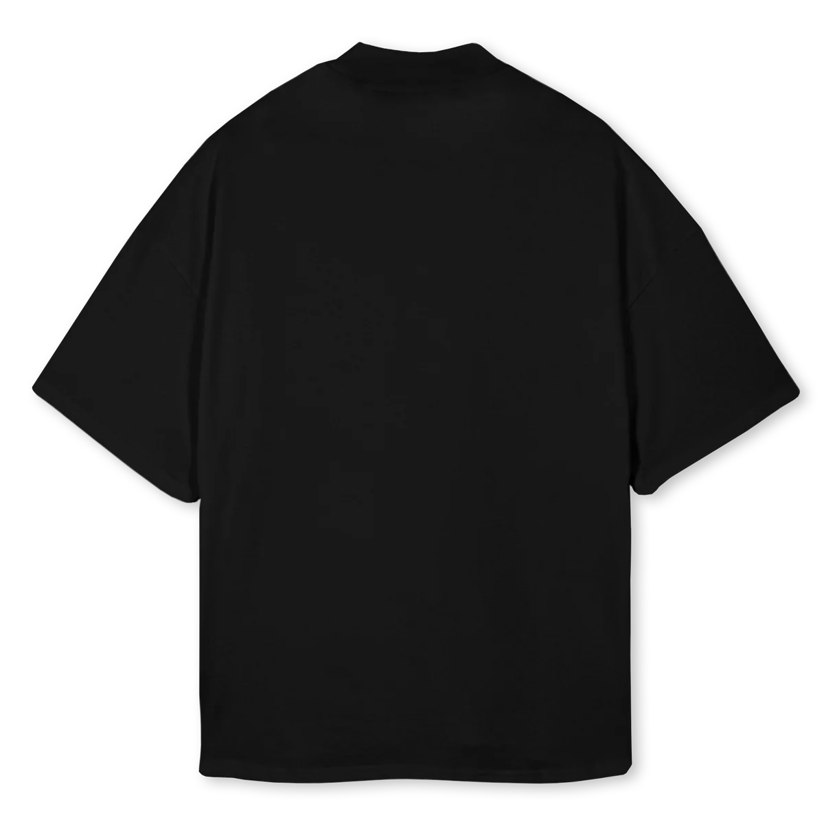 CTSKULLFIRE Black Oversized Mock Neck Tee. - Image 2
