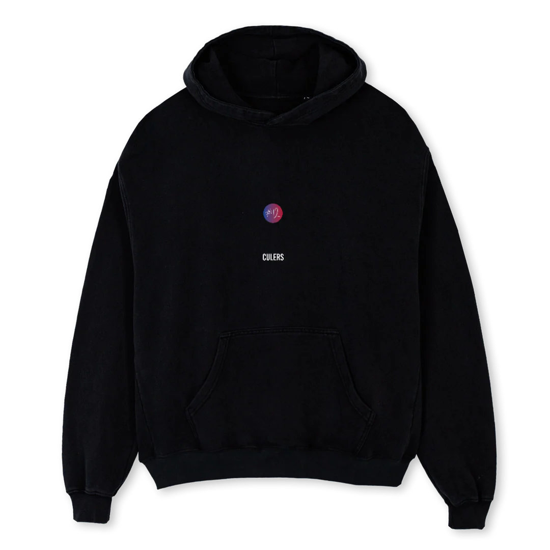 CULERSHOODIEONE Black Oversized Hoodie.