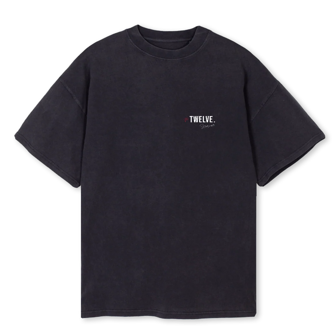 CULERSONE Vintage Black Oversized Tee.