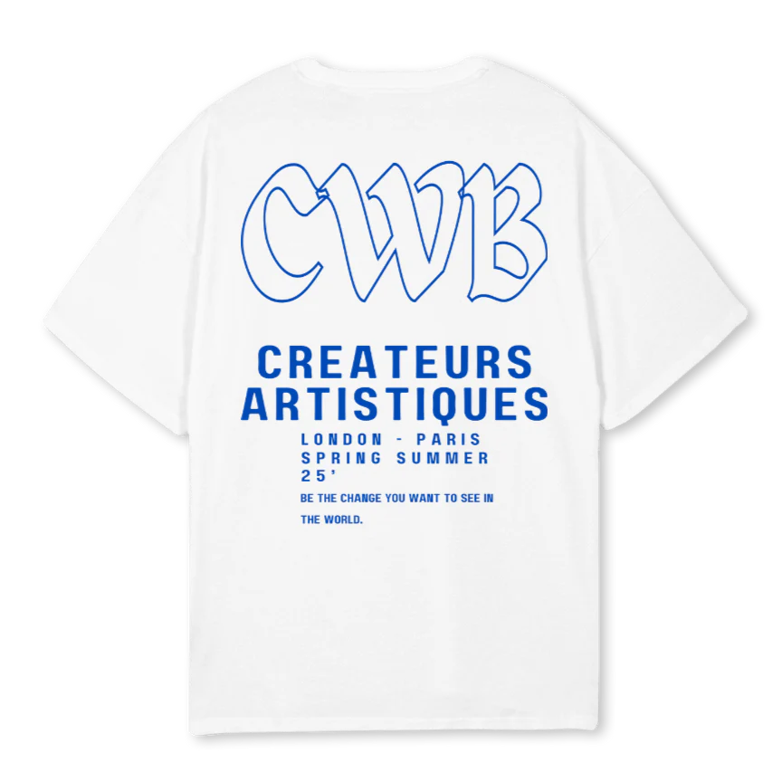 CWBFRANCESSTF White Oversized Tee. - Image 2
