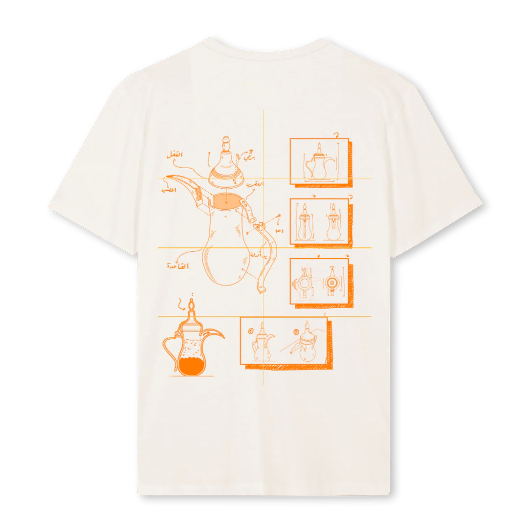 DALLAH T Vintage White Regular Tee.