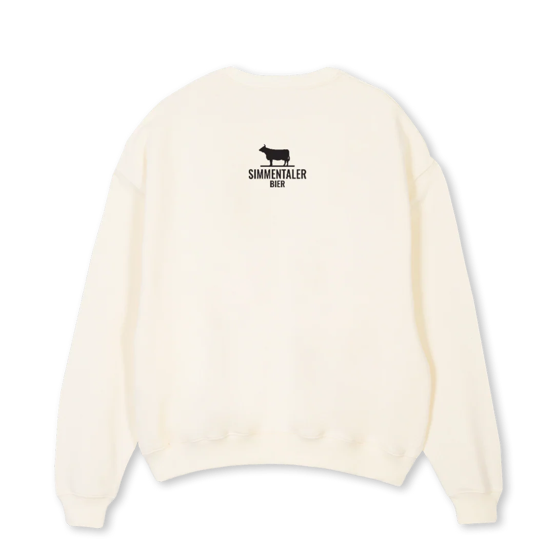 DAVIDSIMMENTALER Cream Oversized Crewneck Sweater. - Image 2