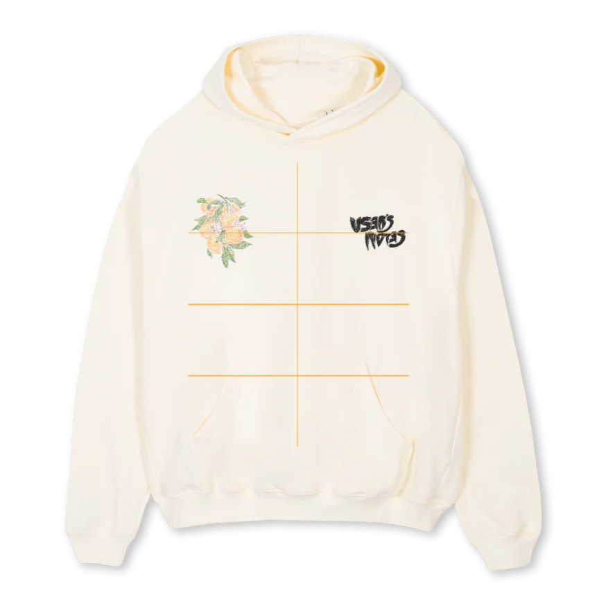 DELMARHOODIECREAM Cream Oversized Hoodie.
