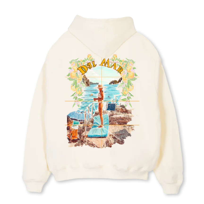 DELMARHOODIECREAM Cream Oversized Hoodie. - Image 2