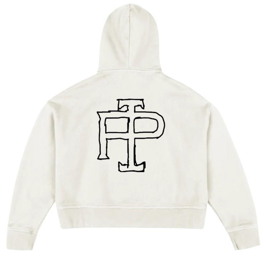 DIST PERFOIMPERF Vintage White Oversized Boxy Hoodie. - Image 2