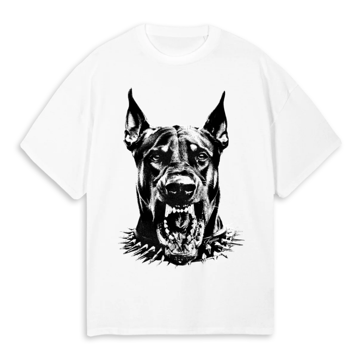 DOBBERWIT White Oversized Tee.