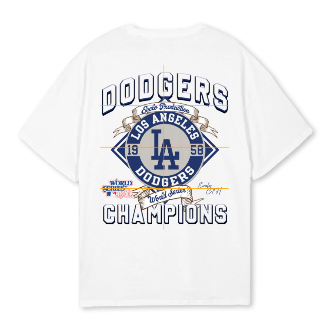 DODGER White Oversized Tee. - Image 2