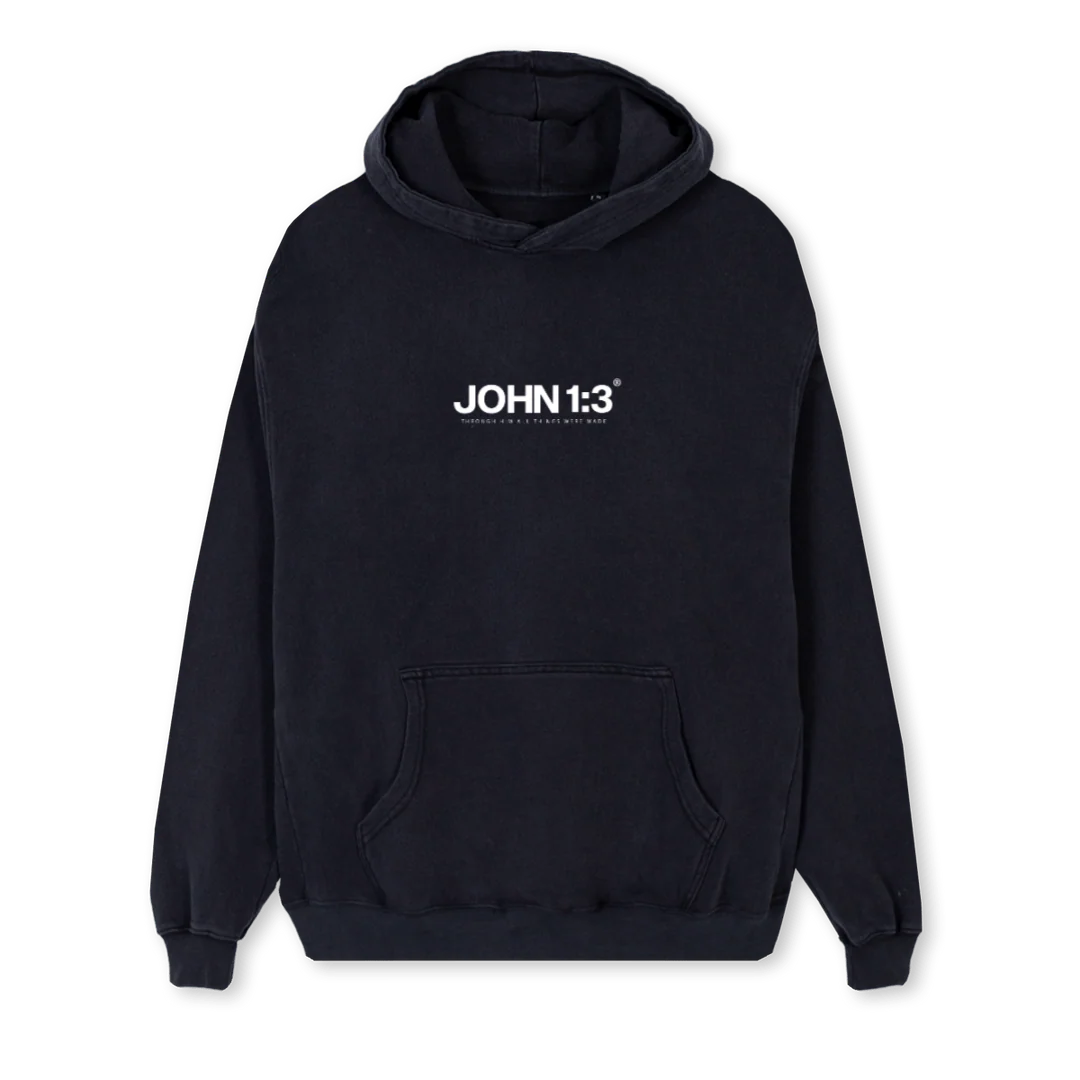 DOMINIONHOODIEBLACK Vintage Black Regular Hoodie.
