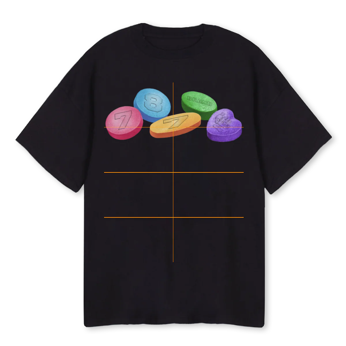 DONTUSE Black Oversized Tee.