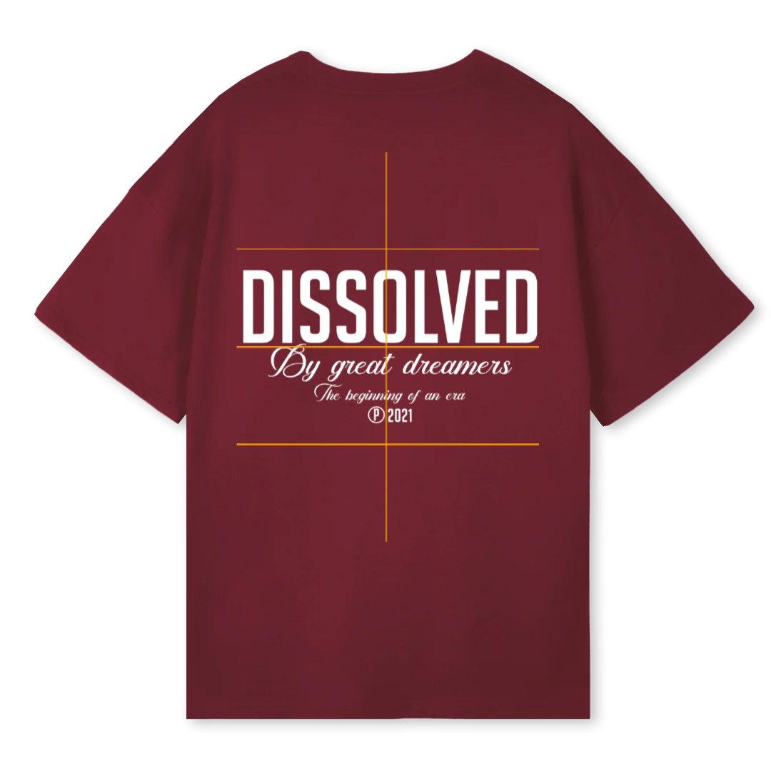DREAMERS_2  Burgundy Oversized Tee. - Image 2