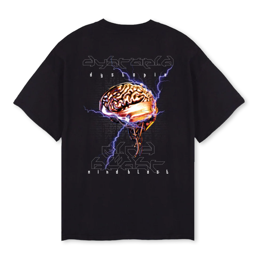 DRICID Black Oversized Tee. - Image 2