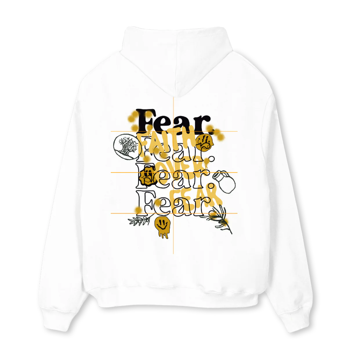 DRIPFAITHHOODIE White Oversized Hoodie. - Image 2