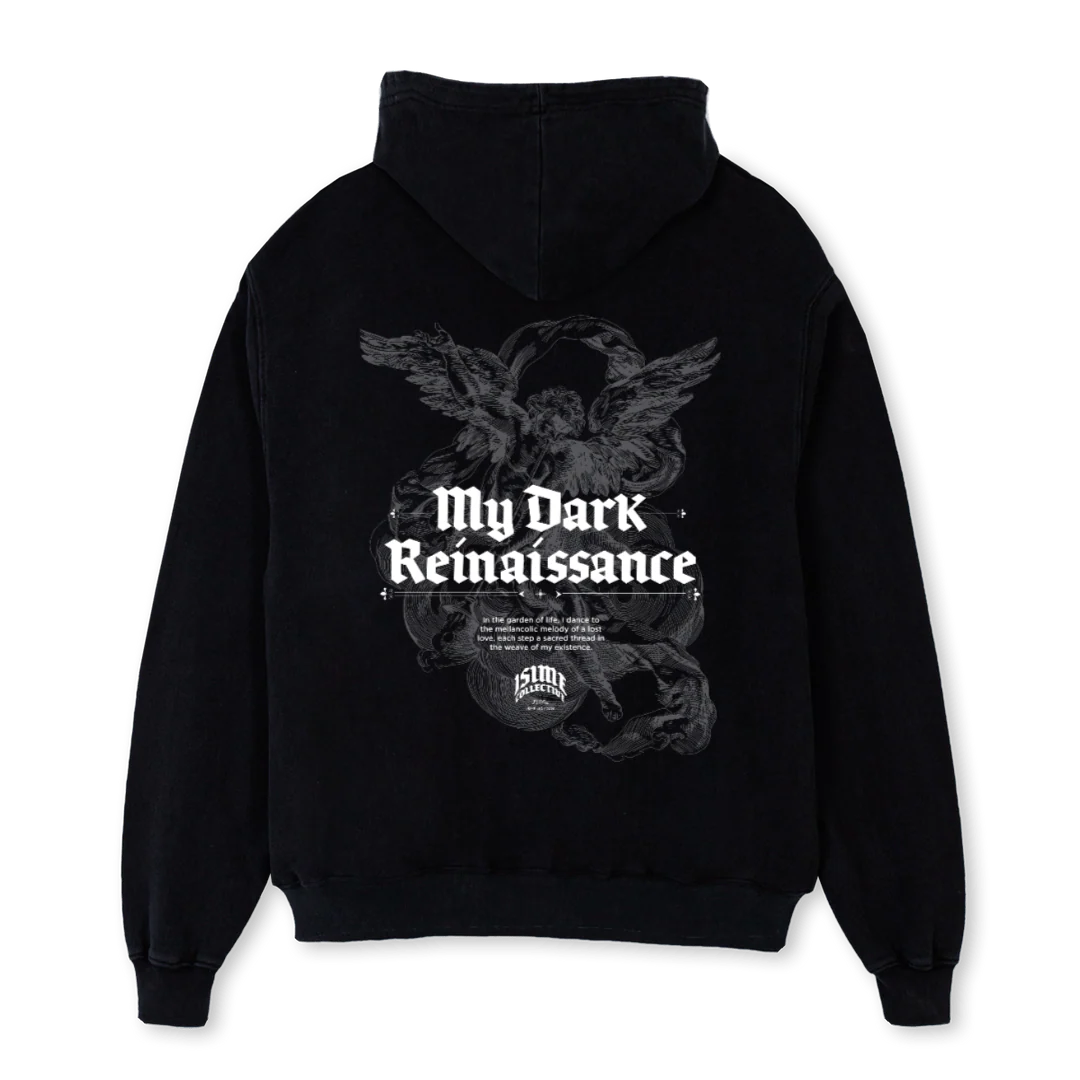 DRKHD Black Oversized Hoodie. - Image 2
