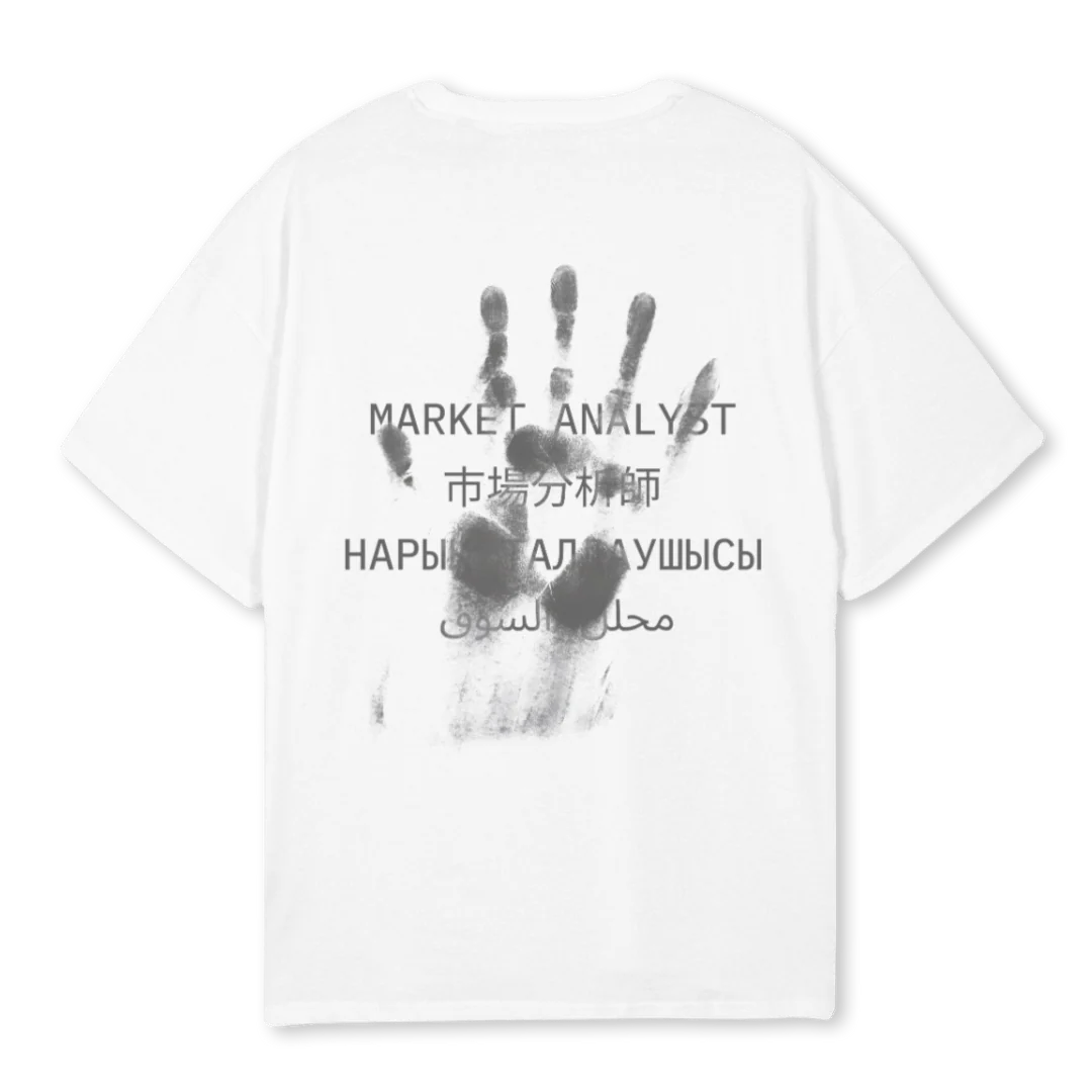 DRKTRD White Oversized Tee. - Image 2