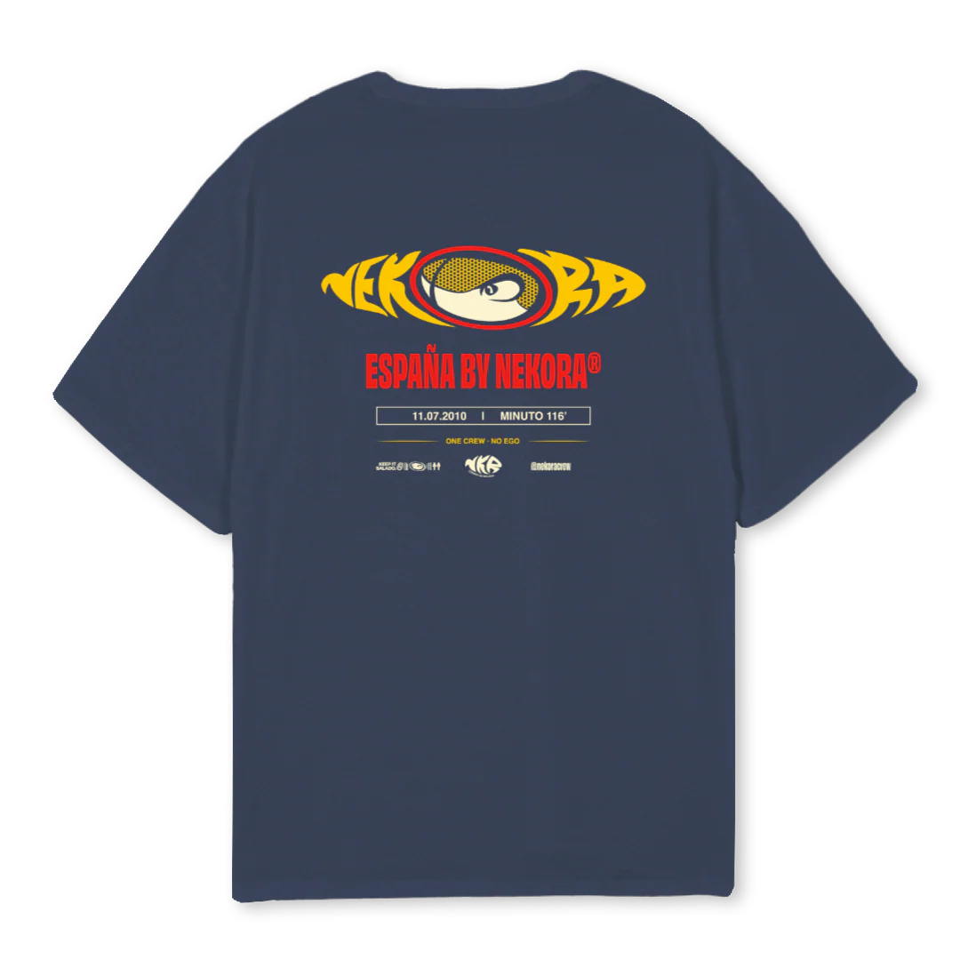DROP ESPAÑ Navy Blue Oversized Tee. - Image 2