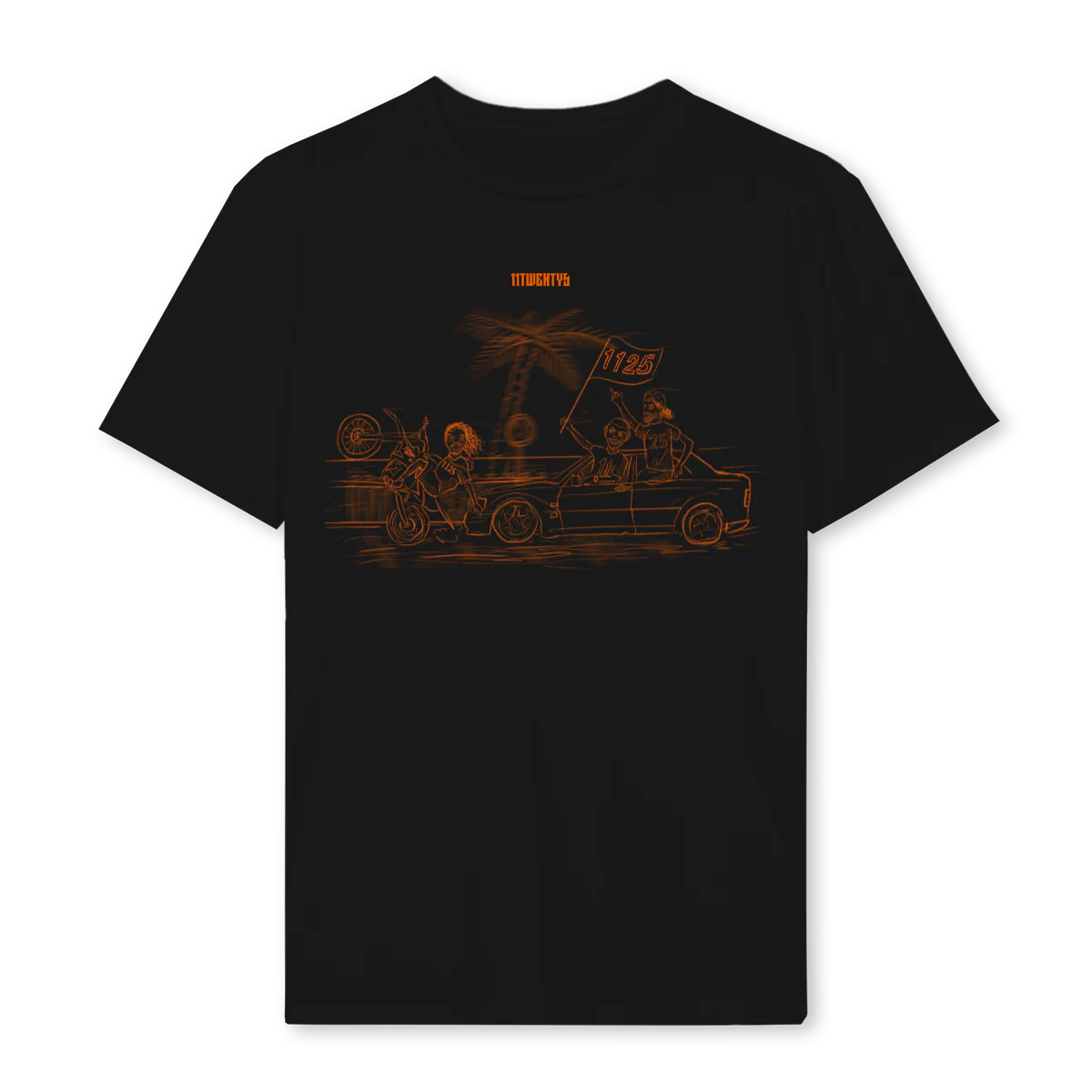 DROPONE Black Regular Tee.