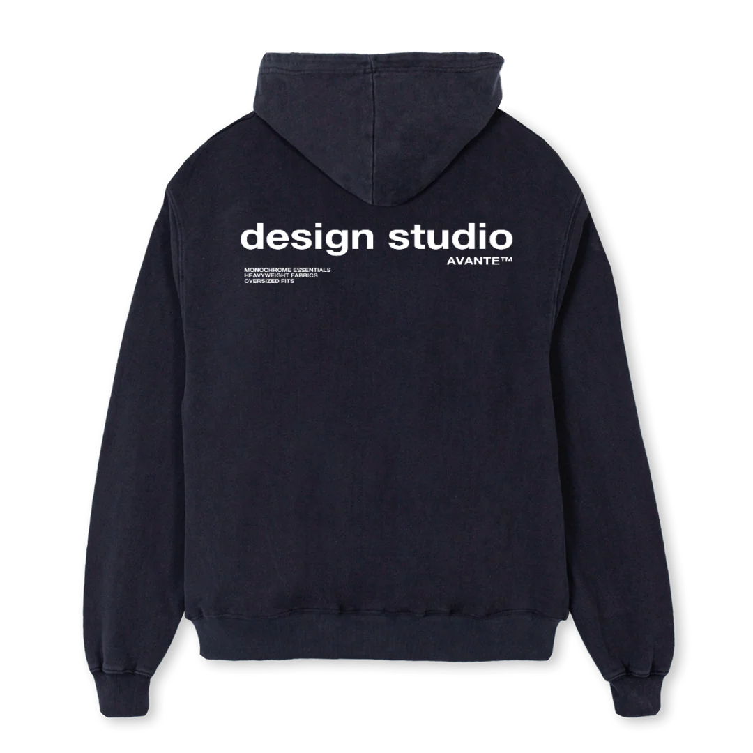 DS  Vintage Black Oversized Hoodie. - Image 2