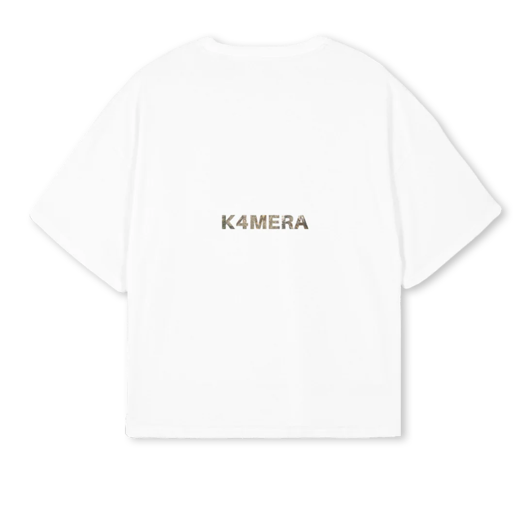 DSERDASDF White Oversized Boxy Tee. - Image 2