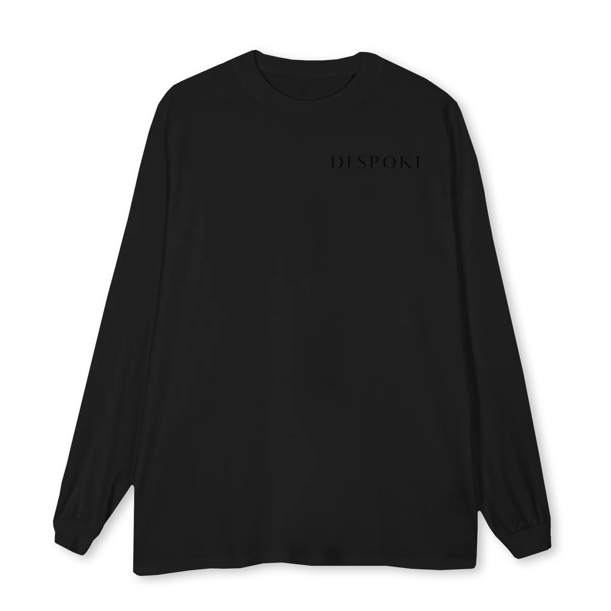 DSPKTHREE Black Oversized LS Tee.