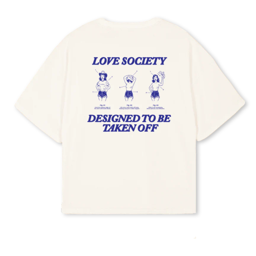 DTBTOBLUE Vintage White Oversized Boxy Tee. - Image 2